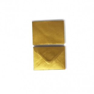 Luxury C7 Envelopes - Metallic Gold (82mm x 113mm)