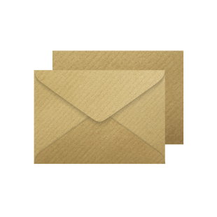 1,000 Wholesale C6 Ribbed Kraft Envelopes 115gsm (114mm x 162mm) (New Style)
