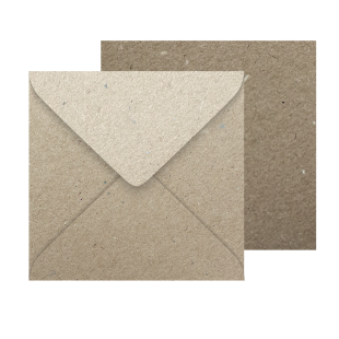Wholesale Fleck Kraft 164mm Square Envelopes 115gsm (164mm x 164mm)