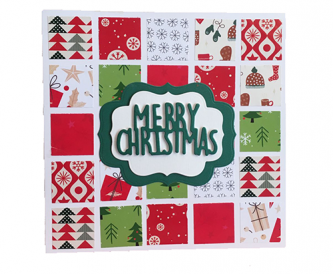 Square Merry Christmas card