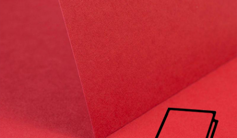 Christmas Red Card Blanks Double Sided 240gsm