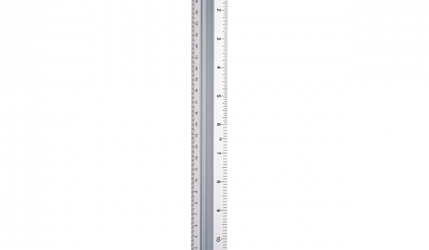 Helix 12 inch 30cm Non-Slip Metal Safety Ruler