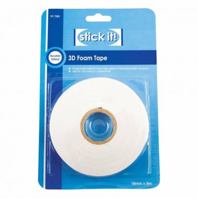 Stick It 5M 3D Foam Tape 18Mm Sti 7200