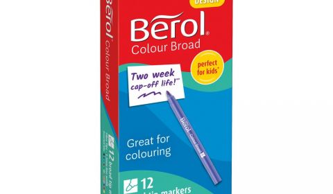 Berol Colour Broad Pens Assorted (2057596) - Pack of 12