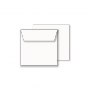 Essentials White Wallet Square Envelope- 120mm x 120mm