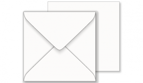 Essentials White Square Envelopes- 146mm x 146mm
