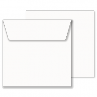 Essentials White Wallet Square Envelope- 205mm x 205mm