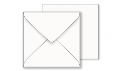 Essentials Square White Envelopes - 111mm x 111mm
