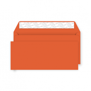 DL Peel and Seal Envelope - Marmalade Orange