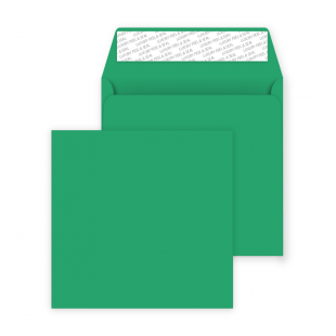 Square Peel and Seal Envelopes - 160mm x 160mm- Avocado Green