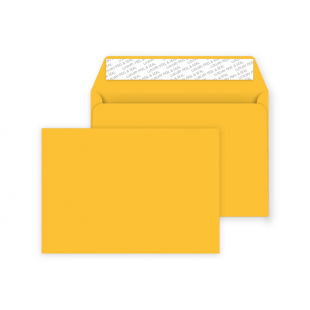 C6 Peel and Seal Envelope - Egg Yellow