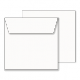 Essentials White Square Envelopes- 190mm x 190mm