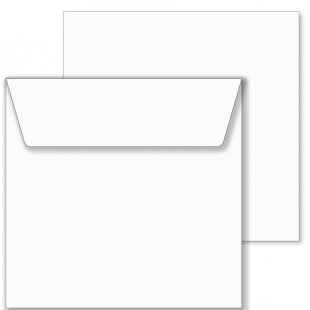1,000 Wholesale Essentials Square White Envelopes 100gsm (220mm x 220mm)