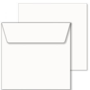 Essentials White Square Envelopes- 220mm x 220mm