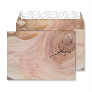 C5 Peel and Seal Envelopes - Natural English Oak