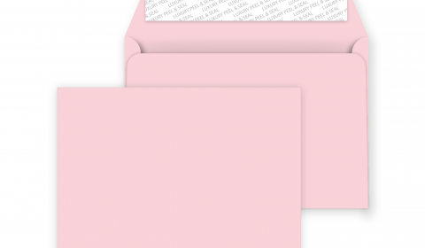 C6 Peel and Seal Envelopes - Baby Pink