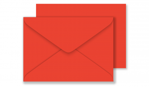 Luxury C6 Envelopes - Poppy Red 100gsm