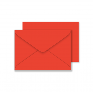 Luxury C6 Envelopes - Poppy Red 100gsm