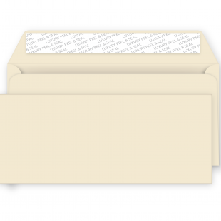 DL Clotted Cream Peel and Seal Envelopes 120gsm (114mm x 229mm)