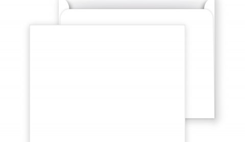 Square Ice White Peel and Seal Envelopes 120gsm (155mm x 155mm)