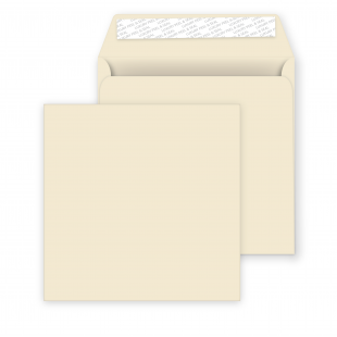 Square Clotted Cream Peel and Seal Envelopes 120gsm (155mm x 155mm)