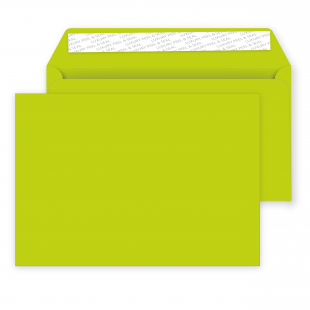 C5 Acid Green Peel and Seal Envelopes 120gsm (162mm x 229mm)