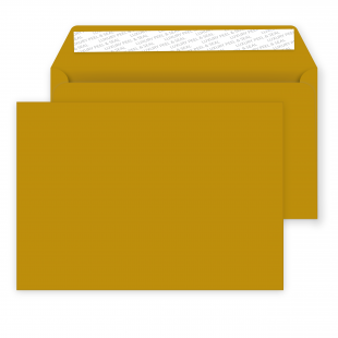 C5 Peel and Seal Envelopes - 162mm x 229mm -Metallic Gold