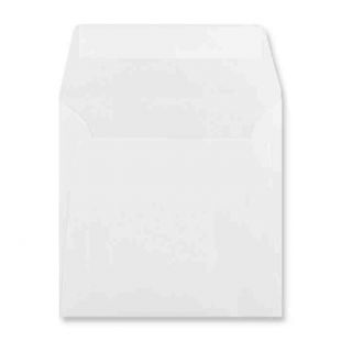 Square Peel and Seal Envelopes - 160mm x 160mm -Translucent White