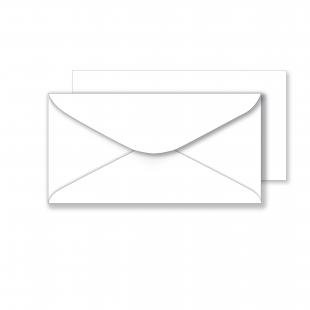 Essentials White Envelopes - 106mm x 206mm