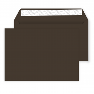 C5 Peel and Seal Envelope - 162mm x 229mm -Bitter Chocolate