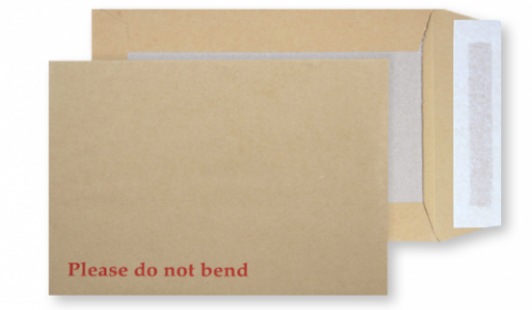 C4 Manilla Board Backed Envelopes Peel & Seal (324x229mm)