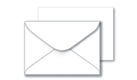 C6 Recycled Envelopes  - White