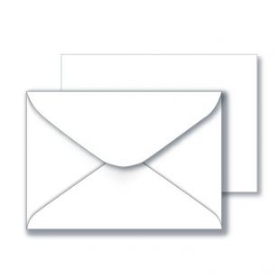 C6 Recycled Envelopes  - White