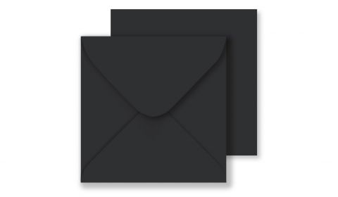 Square Black Envelopes (130mmx 130mm)