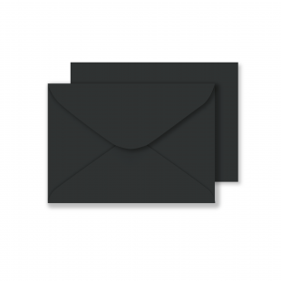 Black Envelopes B6 (125mm x 176mm)