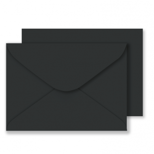 5" x 7" Black Envelopes 100gsm (133mm x 184mm)