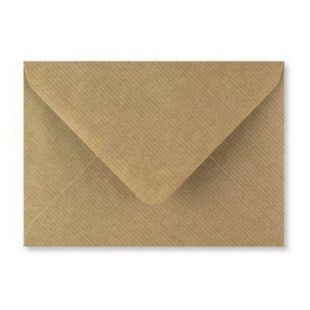 5" x 7" Brown Ribbed Kraft Envelopes 100gsm (133mm x 184mm)