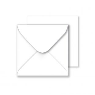 1,000 Wholesale Square White Envelopes 140gsm (130mm x 130mm)