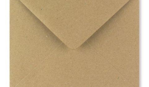 1,000 Wholesale Square Fleck Kraft Envelopes (130mm x 130mm)