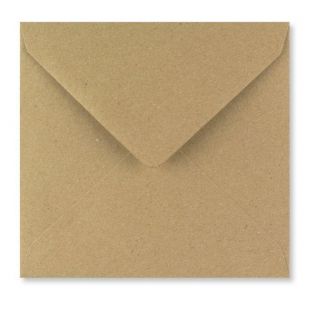 1,000 Wholesale Square Fleck Kraft Envelopes (130mm x 130mm)