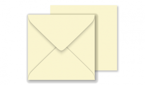 Square Vanilla Envelopes 130gsm (130mm x 130mm)