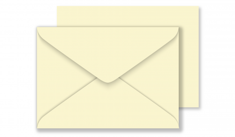 C6 Vanilla Envelopes 100gsm (114mm x 162mm)