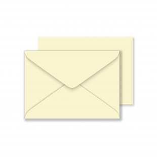 C6 Vanilla Envelopes 100gsm (114mm x 162mm)