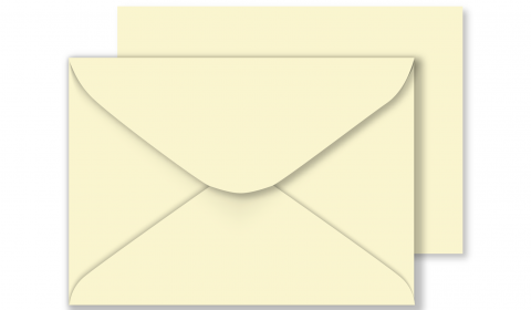 5" x 7" Vanilla Envelopes 100gsm 133mm x 184mm