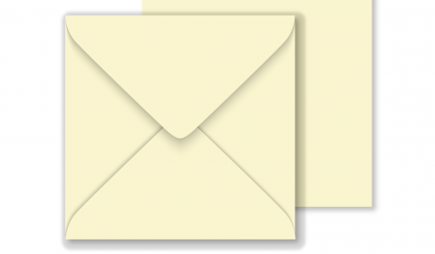 Square Vanilla Envelopes 100gsm (155mm x 155mm)