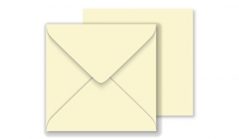 1,000 Wholesale Square Vanilla Envelopes 100gsm (130mm x 130mm)