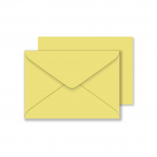 C6 Woodstock Giallo Envelopes 110gsm (114mm x 162mm)