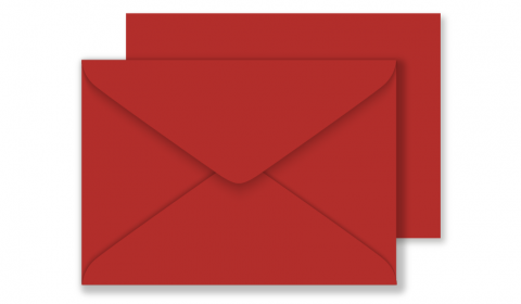 C6 Scarlet Red Envelopes 100gsm  (114mm x 162mm)