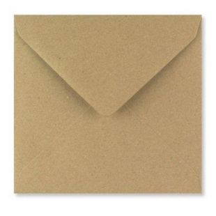 Square Fleck Kraft Envelopes- 130mm x 130mm