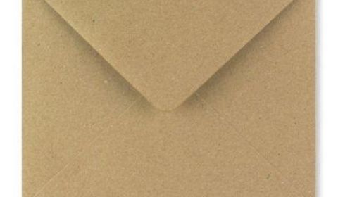 1,000 Wholesale Square Fleck Kraft Envelopes (155mm x 155mm)
